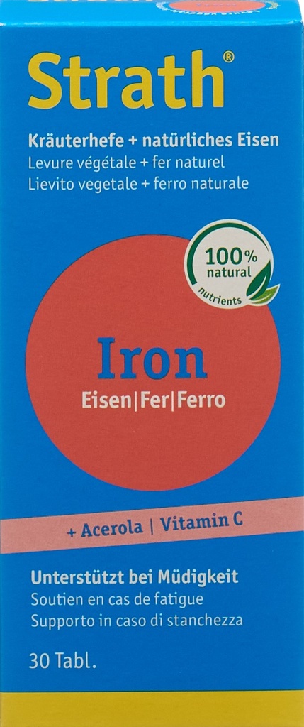 Strath Iron natürlich Eisen+Kräuterhefe 30 Stk - PICFRONTTOP