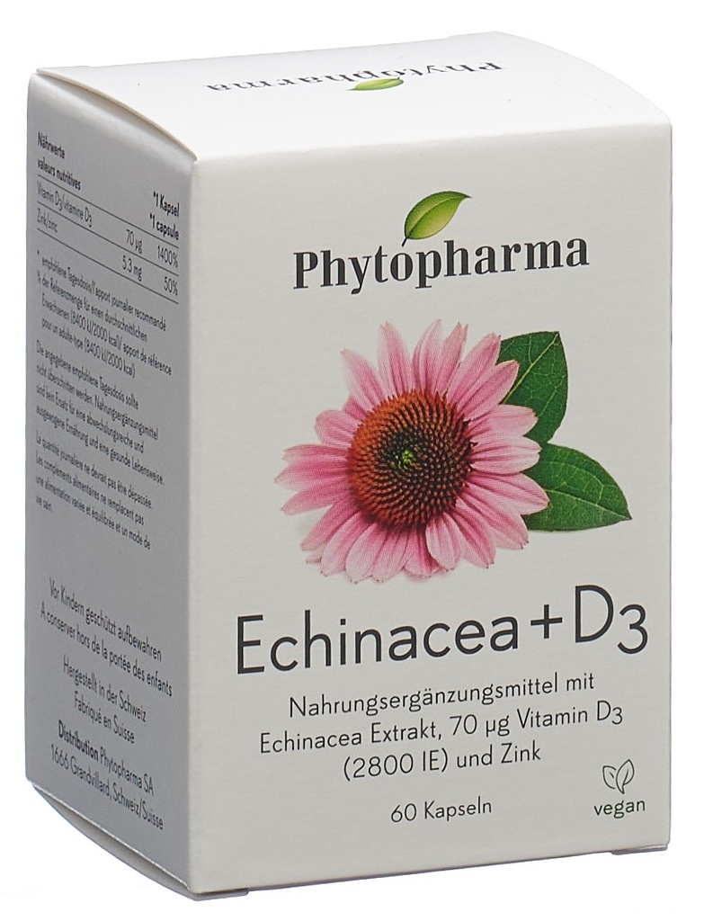 Phytopharma Echinacea + Vitamin D3 - PICFRONT3D